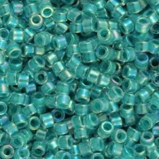 Miyuki delica Beads 11/0 - Turquoise green lined crystal ab DB-79